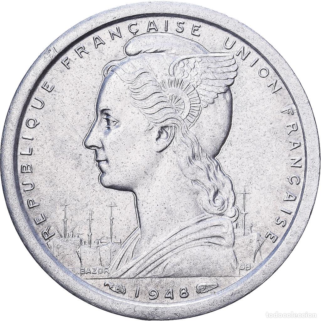 Monedas antiguas de &Aacute;frica: [#1224697] Estados del &Aacute;frica Occidental, Franc, 1948, Aluminio, MBC+, KM:3