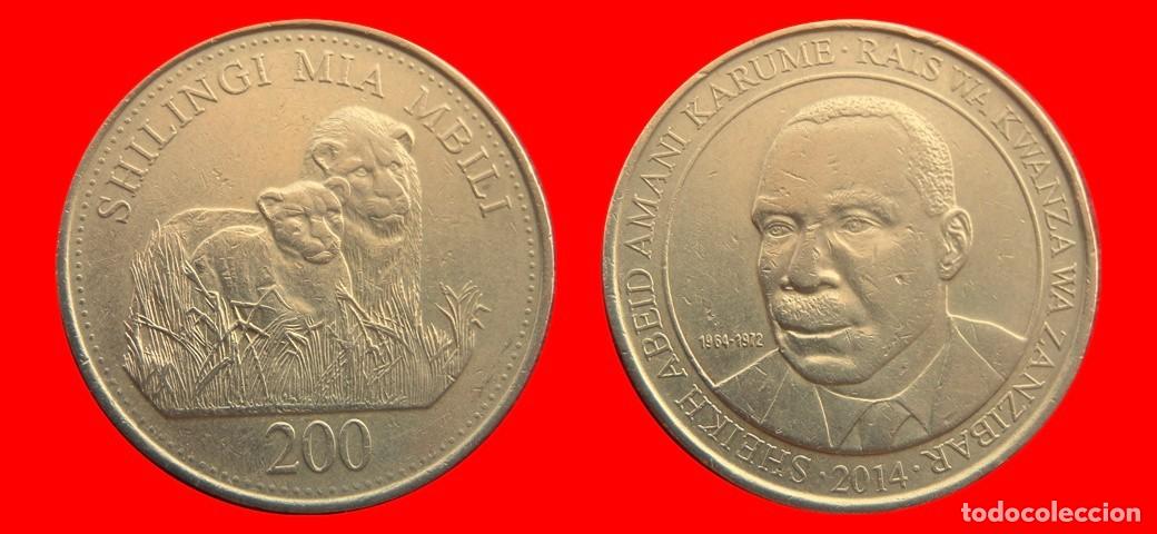 Monedas antiguas de &Aacute;frica: 200 CHELINES SHILINGI 2014 ZANZIBAR-153442