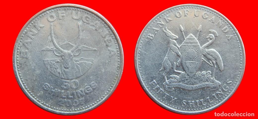 Monedas antiguas de &Aacute;frica: 50 CHELINES SHILLINGS 2007 UGANDA-153446