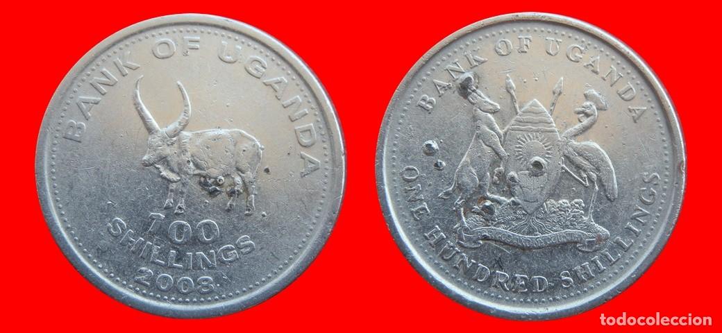 Monedas antiguas de &Aacute;frica: 100 CHELINES SHILLINGS 2008 UGANDA-153447