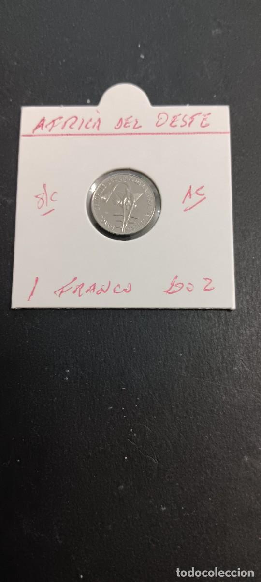 Monedas antiguas de &Aacute;frica: ESTADOS AFRICA DEL OESTE 1 FRANCO 2002 S/C KM=8 (ACERO)