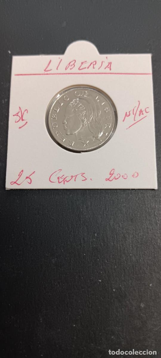 Monedas antiguas de &Aacute;frica: LIBERIA 25 CENTIMOS 2000 S/C KM=16b (NIQUEL-ACERO)