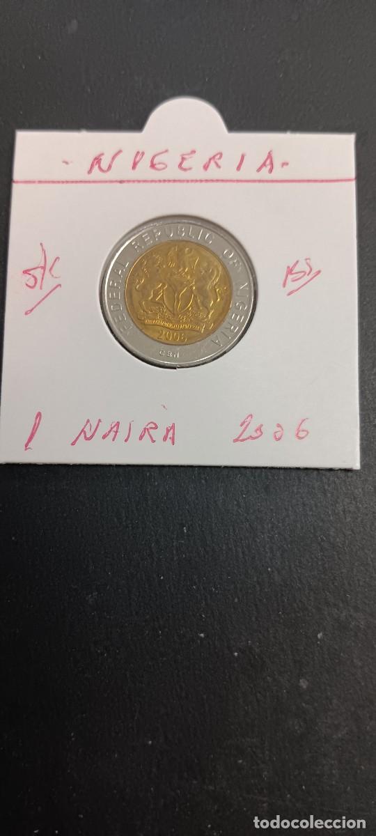 Monedas antiguas de &Aacute;frica: NIGERIA 1 NAIRA 2006 S/C KM=18 (BIMETALICA)