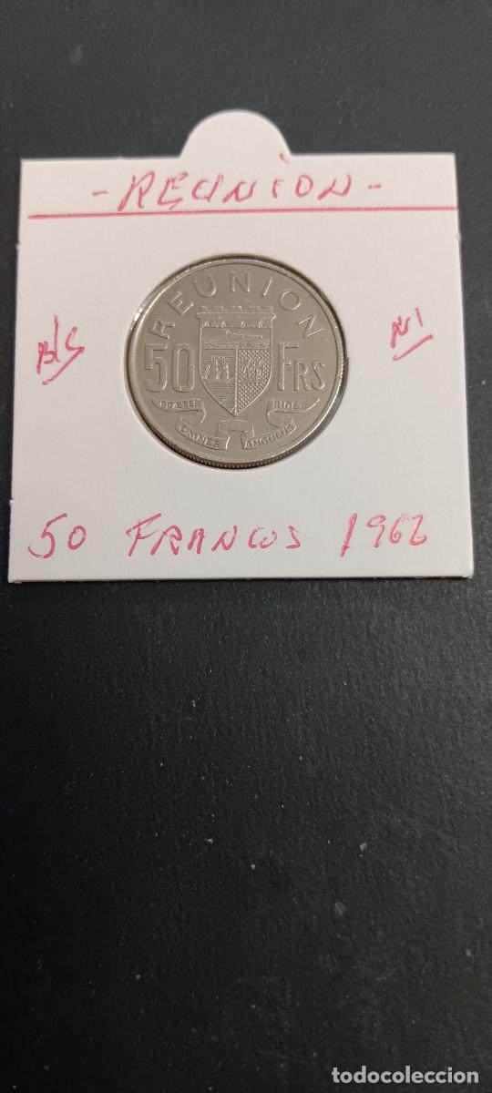 Monedas antiguas de &Aacute;frica: REUNI&Oacute;N(ISLA) 50 FRANCOS 1962 BC KM=12 (NIQUEL)