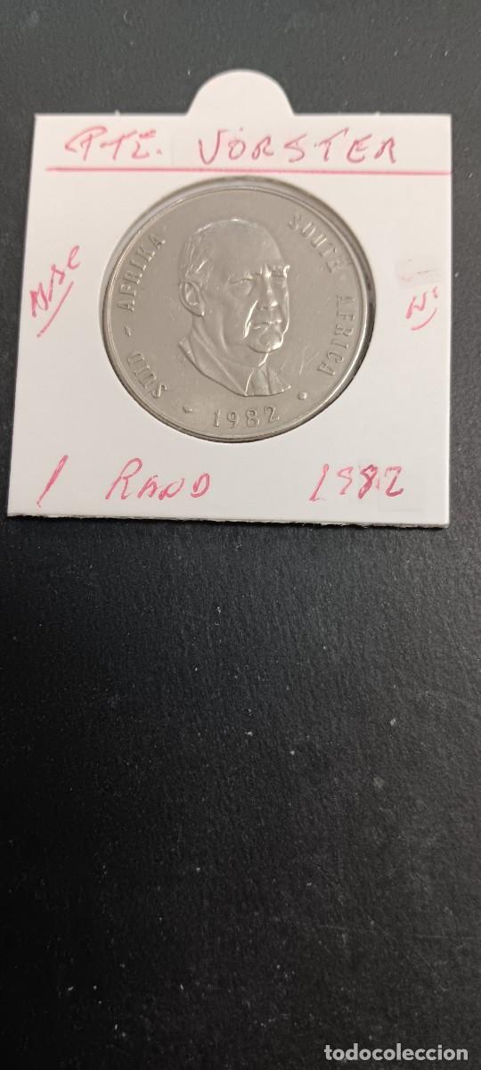Monedas antiguas de &Aacute;frica: SUDAFRICA 1 RAND 1982 MBC KM=115 (NIQUEL) PRESIDENTE VORSTER