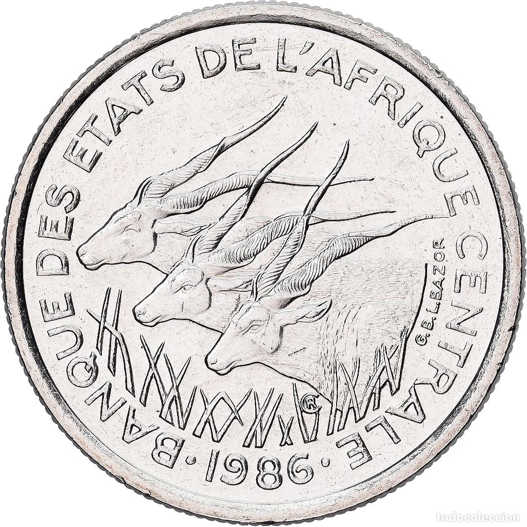 Monedas antiguas de &Aacute;frica: [#1551963] Estados del &Aacute;frica central, 50 Francs, 1986, Paris, N&iacute;quel, EBC+, KM:11