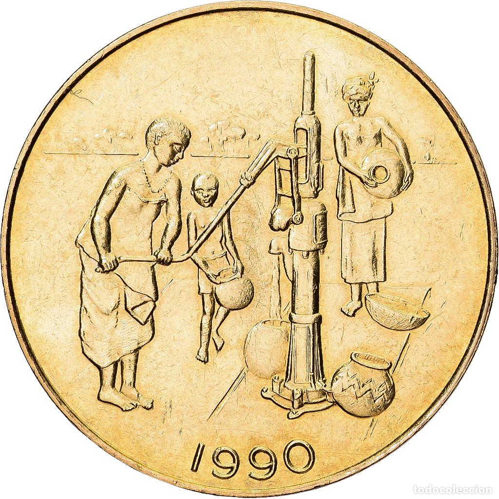 Monedas antiguas de &Aacute;frica: [#1551965] Estados del &Aacute;frica Occidental, 10 Francs, 1990, Paris, Aluminio - bronce, EBC+