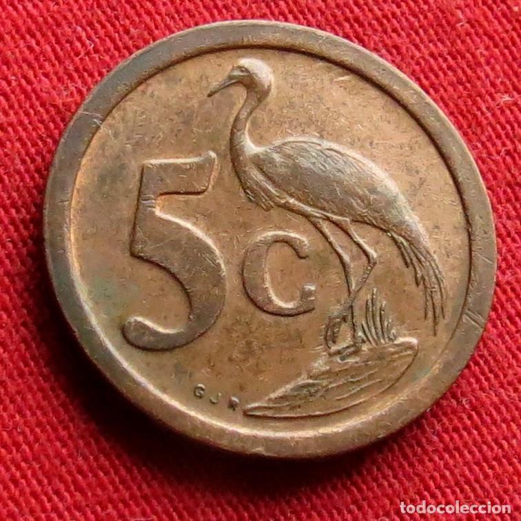 Monedas antiguas de &Aacute;frica: Sud&aacute;frica RSA 5 cents 1990
