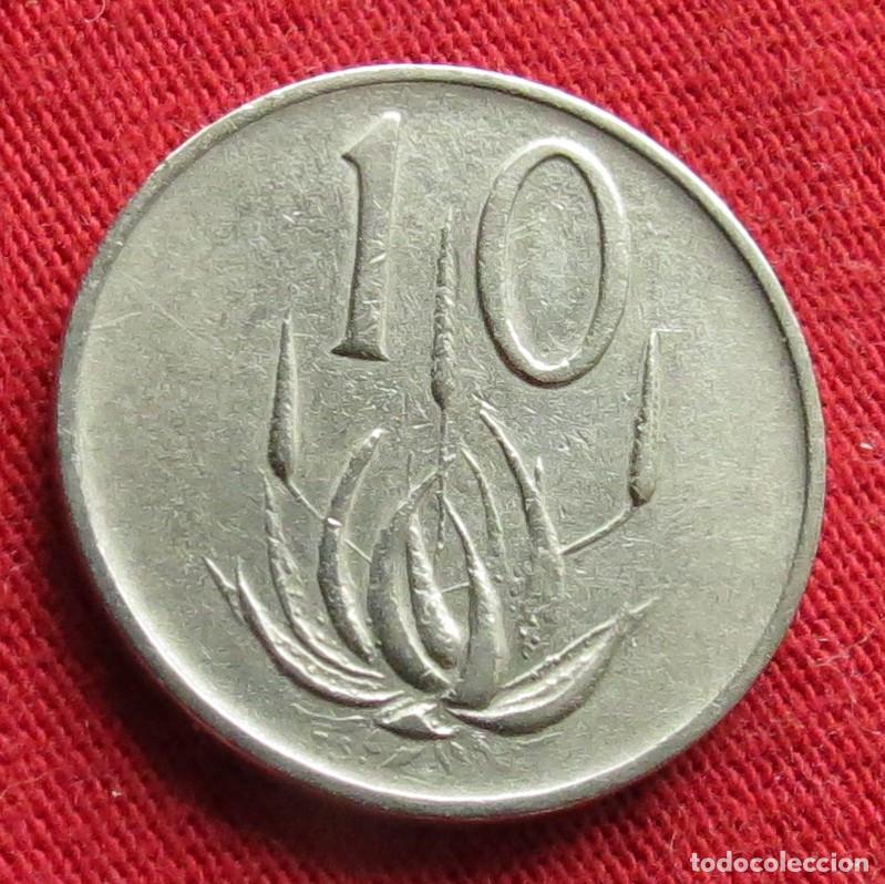 Monedas antiguas de &Aacute;frica: Sud&aacute;frica RSA 10 cents 1971