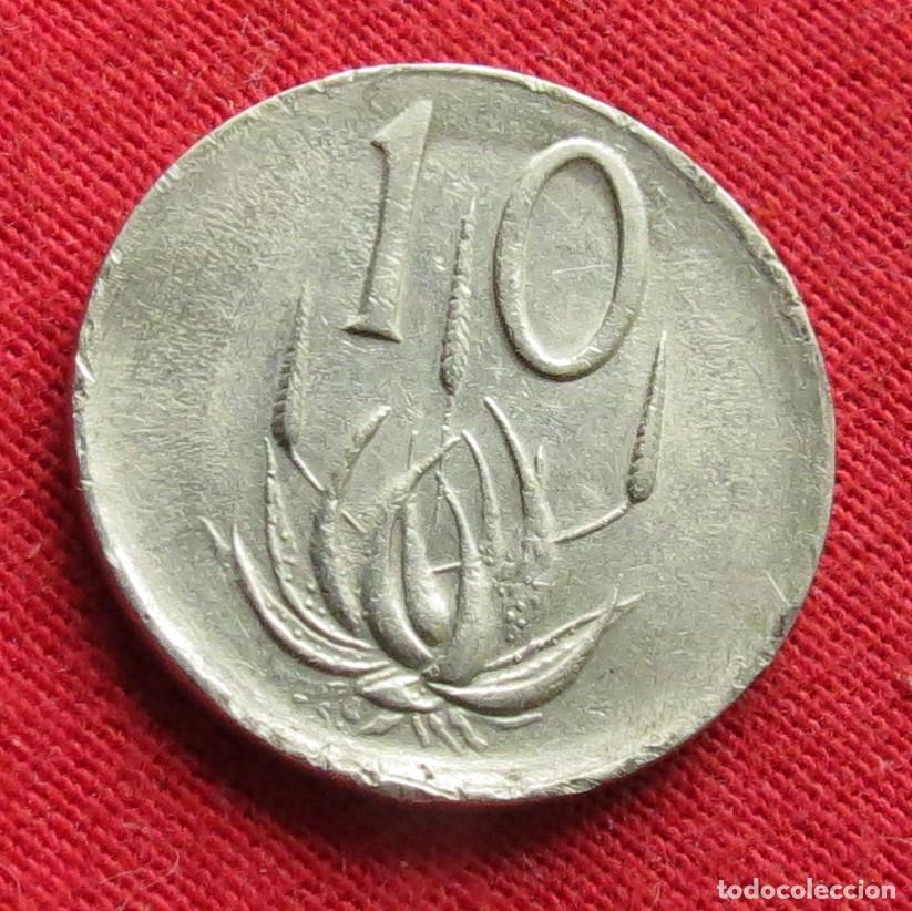 Monedas antiguas de &Aacute;frica: Sud&aacute;frica RSA 10 cents 1976