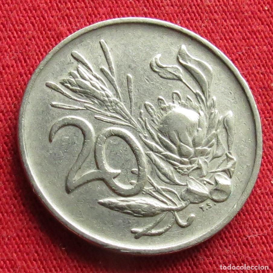 Monedas antiguas de &Aacute;frica: Sud&aacute;frica RSA 20 cents 1974