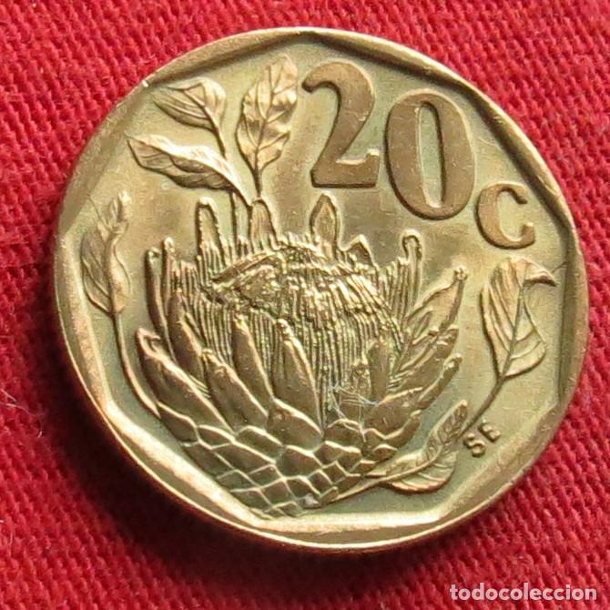 Monedas antiguas de &Aacute;frica: Sud&aacute;frica RSA 20 cents 1993 #1