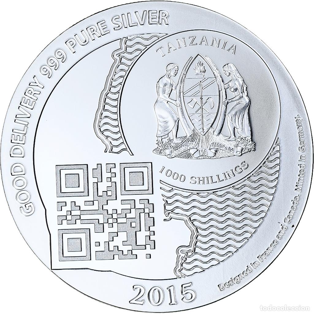 Monedas antiguas de &Aacute;frica: [#1272015] Zanz&iacute;bar, 1000 Shillings, 1 Vera Silver Oz, 2015, Prueba, Plata, FDC