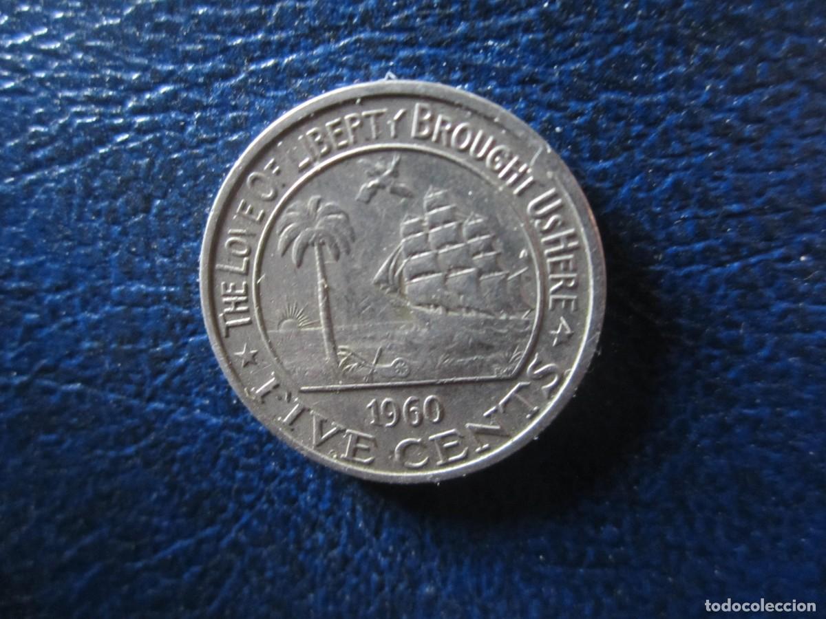Monedas antiguas de &Aacute;frica: Liberia 5 cents 1960