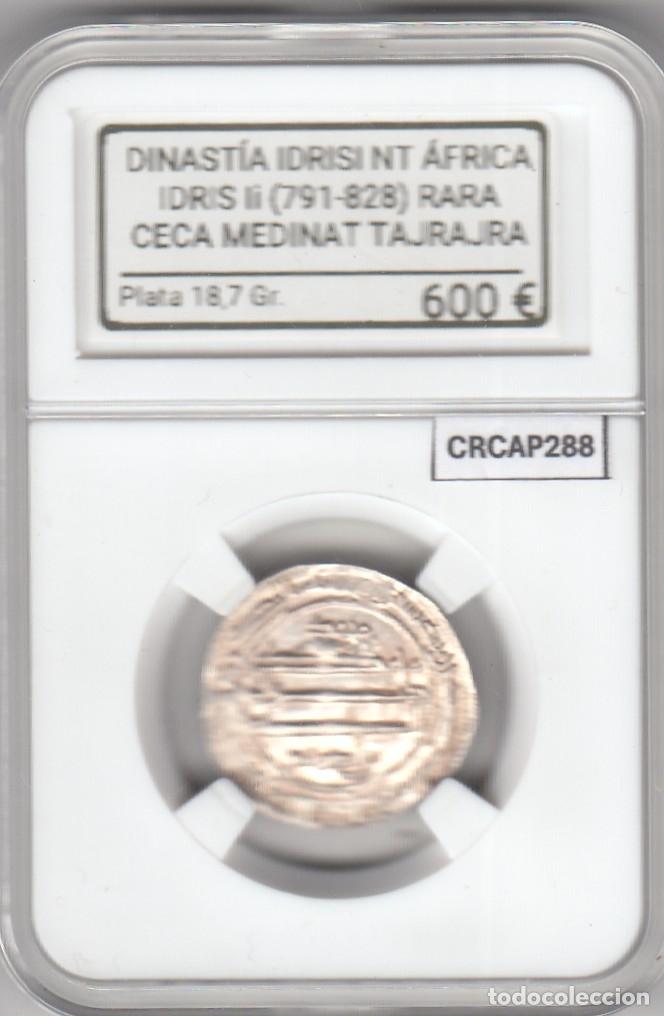 Monedas antiguas de &Aacute;frica: CRCAP288 DINASTIA IDRISI NORTE AFRICA (791-828) DIRHAM CECA MEDINAT TAJRAJRA