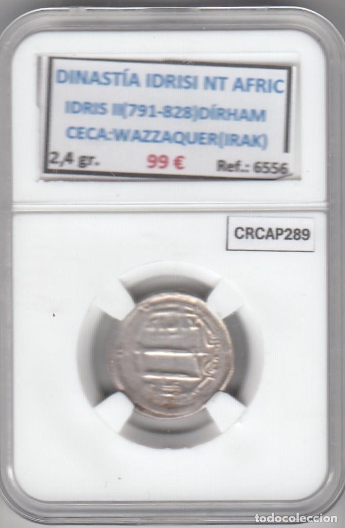 Monedas antiguas de &Aacute;frica: CRCAP289 DINASTIA IDRISI NORTE AFRICA (791-828) DIRHAM CECA WAZZAQUER (IRAK)
