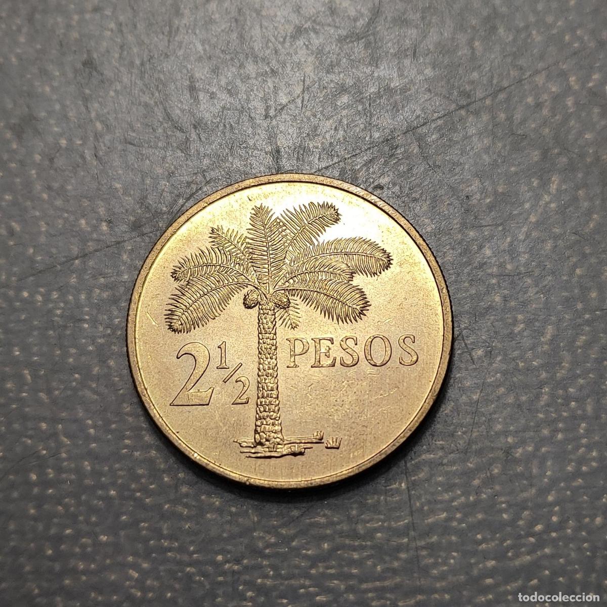 Moedas antigas de &Aacute;frica: GUINEA BISSAU 2 1/2 PESOS 1977 KM 19 SC-