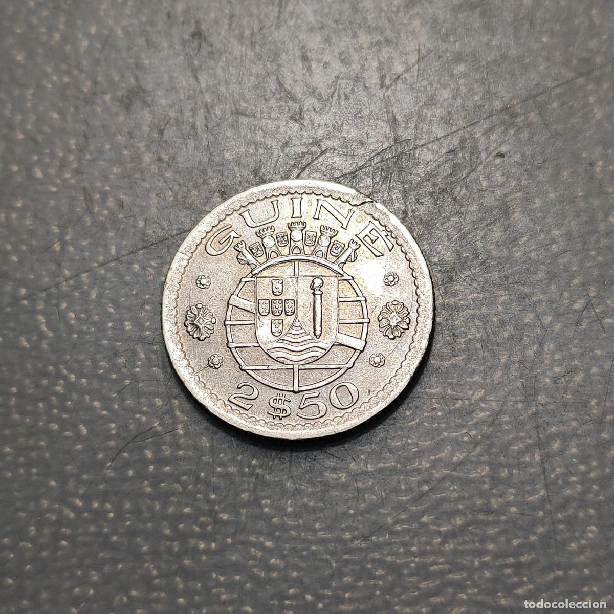 Moedas antigas de &Aacute;frica: GUINEA BISSAU 2.50 ESCUDOS 1952 KM 9 EBC