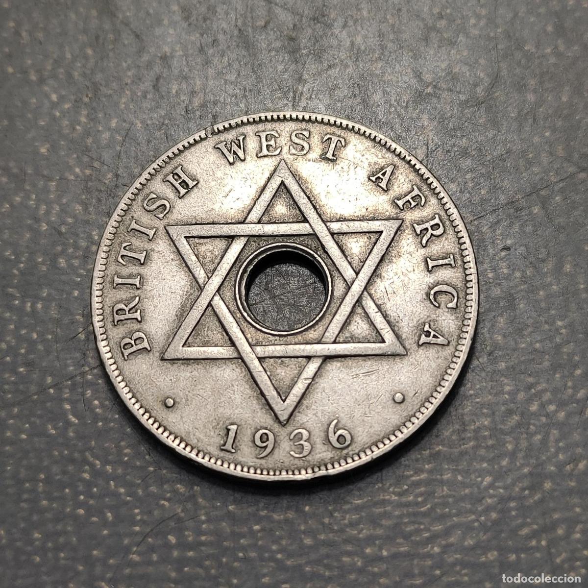 Monedas antiguas de &Aacute;frica: BRITISH WEST AFRICA EDWARD VIII 1 PENNY 1936 KN KM 16 MBC