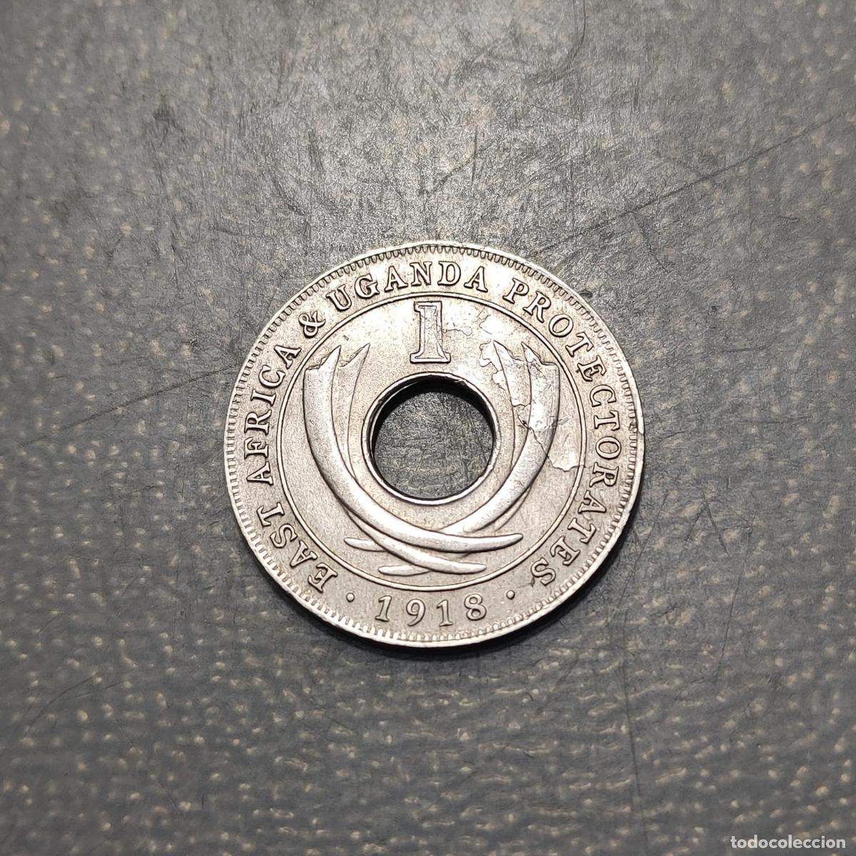 Monedas antiguas de &Aacute;frica: EAST AFRICA & UGANDA 1 CENT 1918 EBC-
