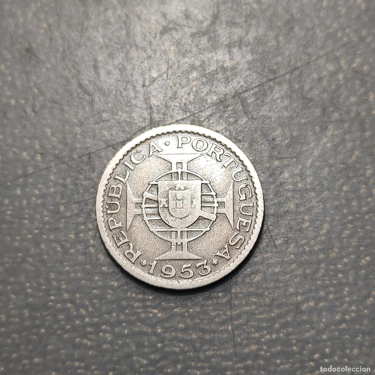 Monedas antiguas de &Aacute;frica: CABO VERDE CAPE VERDE 2,50 ESCUDOS 1953 KM 9 MBC-/MBC