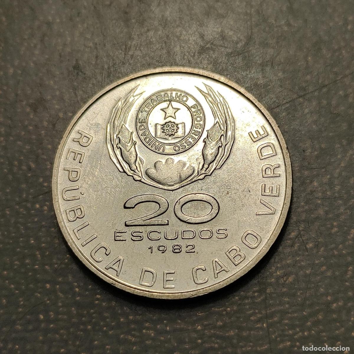 Monedas antiguas de &Aacute;frica: CABO VERDE CAPE VERDE 20 ESCUDOS 1982 KM 20