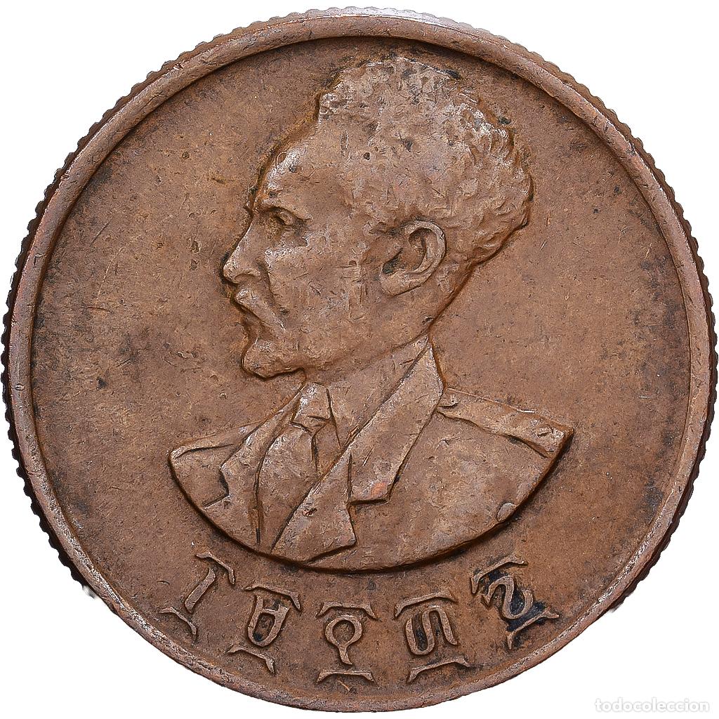 Monedas antiguas de &Aacute;frica: [#1530135] Etiop&iacute;a, Haile Selassie I, 10 Cents, Assir Santeem, 1944, Cobre, MBC, KM:34
