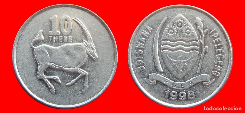 Monedas antiguas de &Aacute;frica: 10 THEBE 1998 BOTSWANA-153563