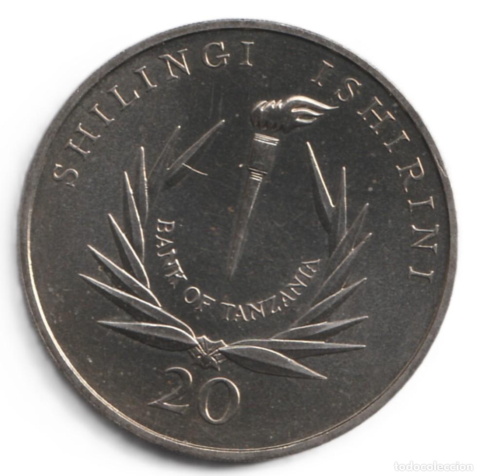 Monedas antiguas de &Aacute;frica: Tanzania 20 chelines 1986 KM# 21