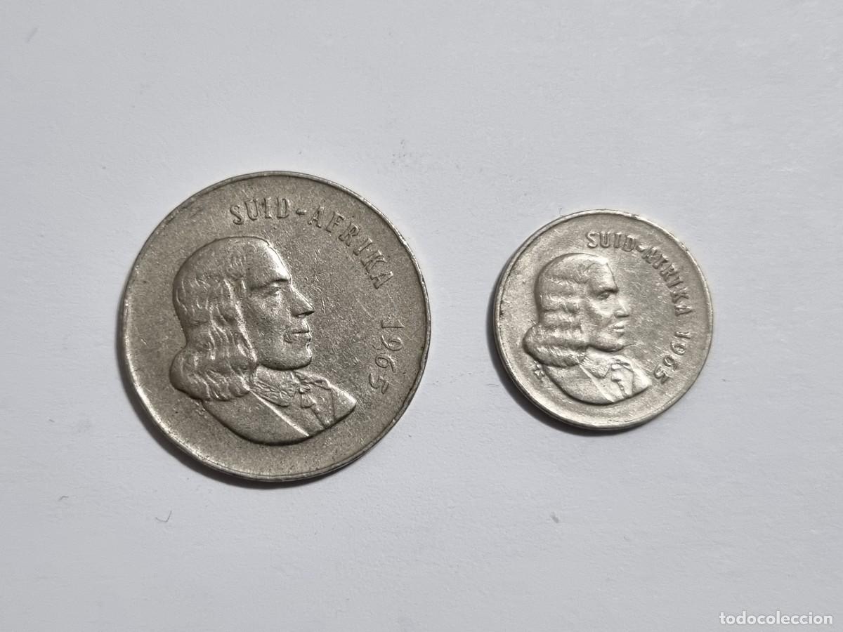 Monedas antiguas de &Aacute;frica: Antigua Moneda Sudafricana Sudafrica 20 5 Centimos Centavos 1965 Coleccionista