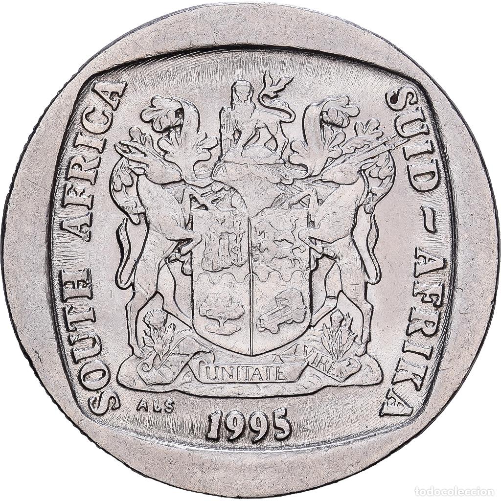 Monedas antiguas de &Aacute;frica: [#1224751] Sud&aacute;frica, 5 Rand, 1995, N&iacute;quel chapado en cobre, MBC, KM:140