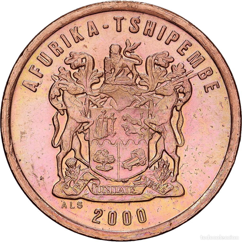 Monedas antiguas de &Aacute;frica: [#1224753] Sud&aacute;frica, 2 Cents, 2000, Cobre chapado en acero, MBC+, KM:159