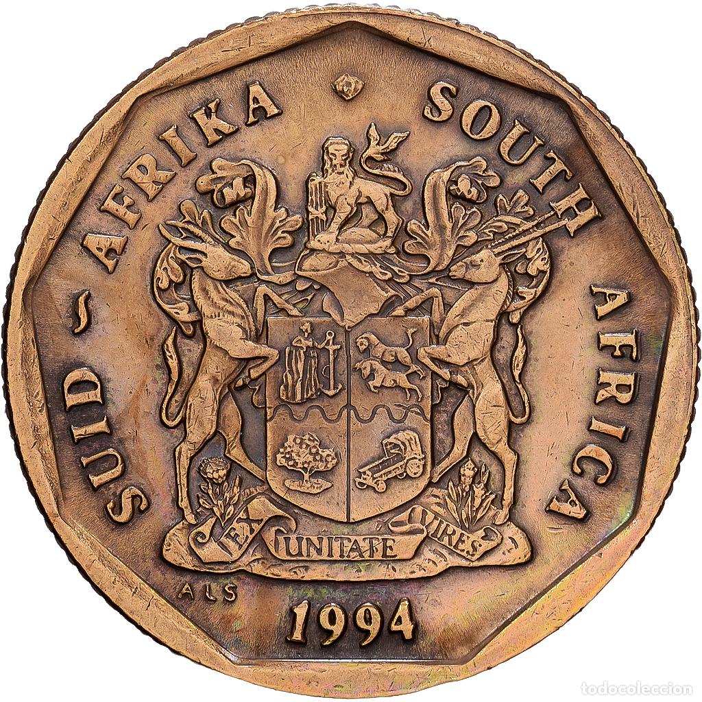 Monedas antiguas de &Aacute;frica: [#1224754] Sud&aacute;frica, 50 Cents, 1994, Pretoria, Bronce chapado en acero, MBC+, KM:137