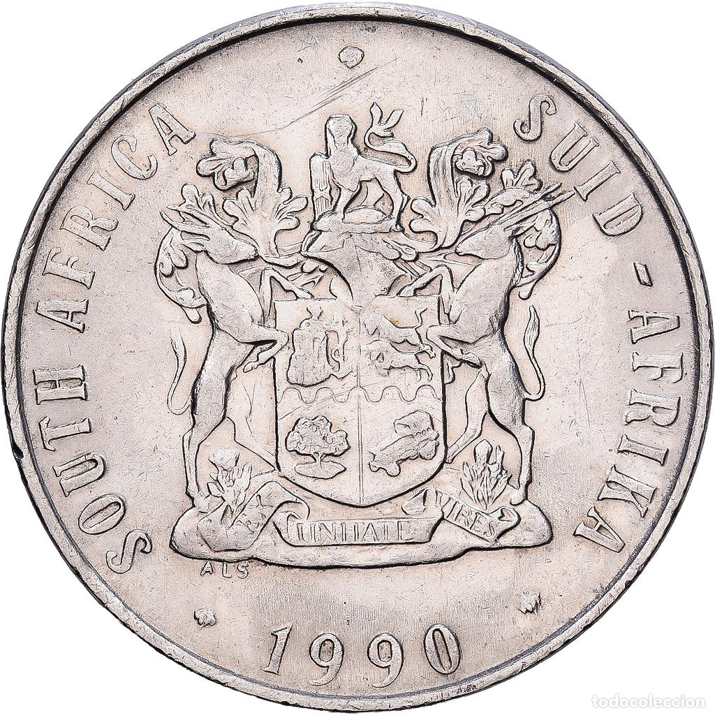 Monedas antiguas de &Aacute;frica: [#1224756] Sud&aacute;frica, 50 Cents, 1990, N&iacute;quel, MBC, KM:87