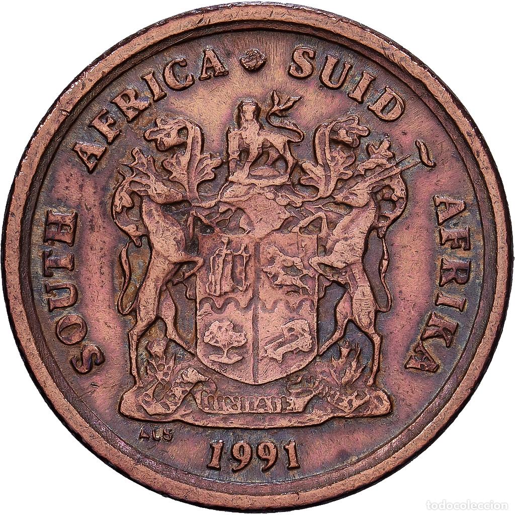 Monedas antiguas de &Aacute;frica: [#1224757] Sud&aacute;frica, Cent, 1991, Cobre chapado en acero, MBC, KM:132