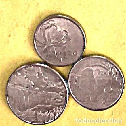 Monedas antiguas de &Aacute;frica: Zimbabwe, Set 3 monedas: 1, 2 y 5 Zig (UC#2/4)./ Sin Circular?./