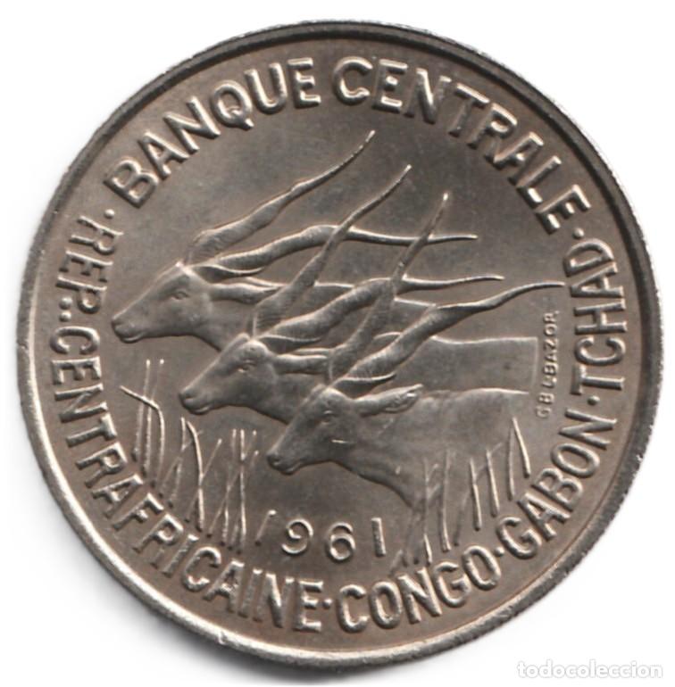 Old Coins of Africa: Africa Ecuatorial 50 francos 1961 KM# 3