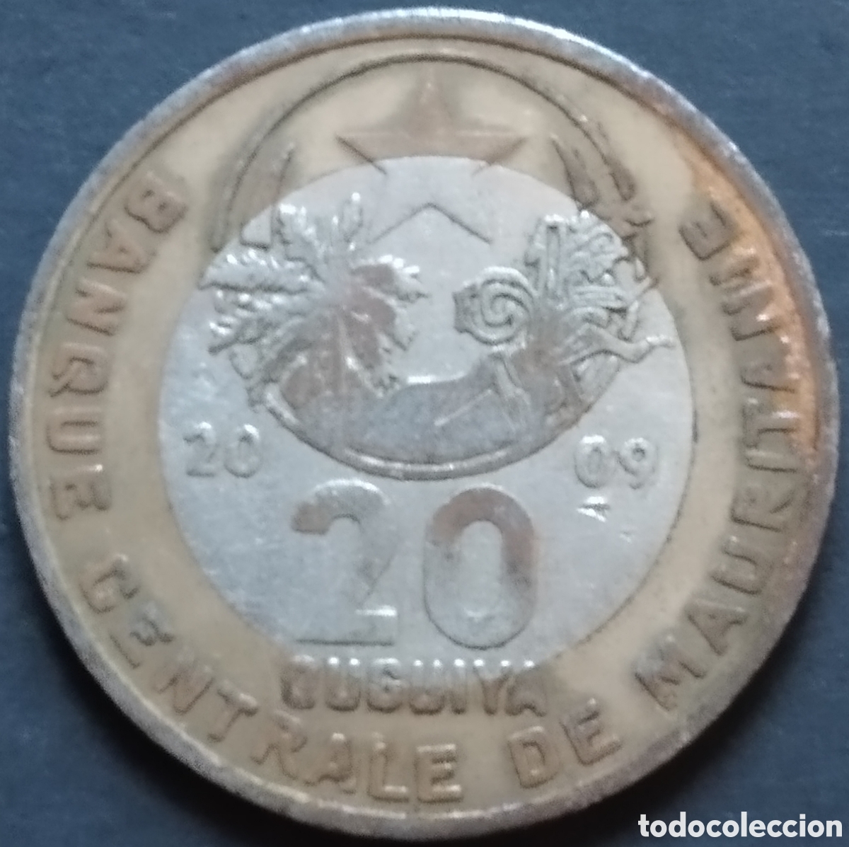 Monedas antiguas de &Aacute;frica: MONEDA - MAURITANIA 20 UGUIYA 2009