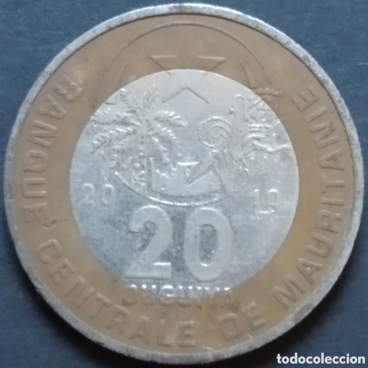 Monedas antiguas de &Aacute;frica: MONEDA - MAURITANIA 20 UGUIYA 2010