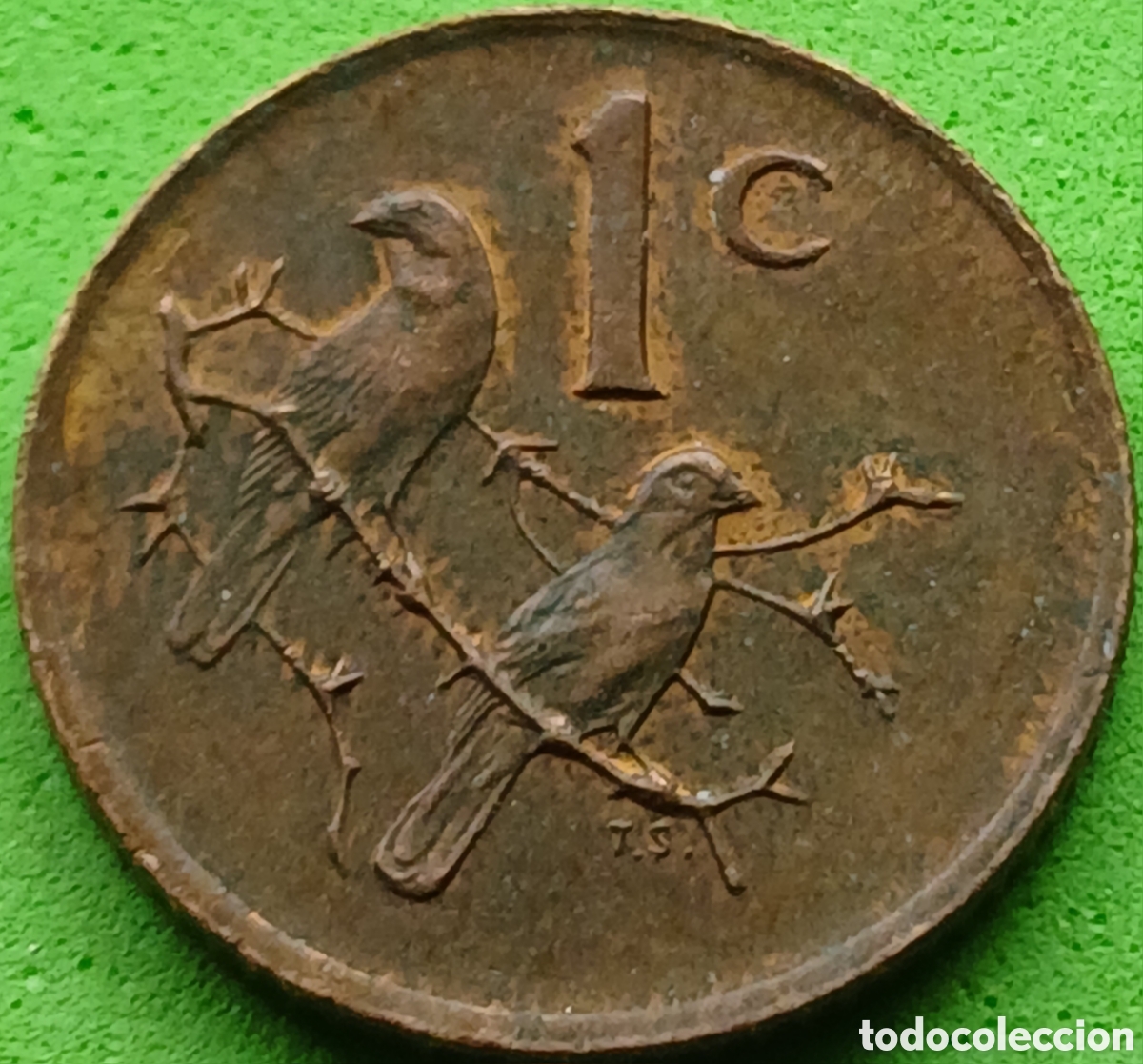 Monedas antiguas de &Aacute;frica: Suid &Aacute;frika 1 cent 1982 km#109 B.J.Vorster