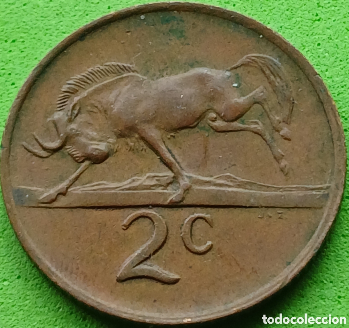 Monedas antiguas de &Aacute;frica: South &Aacute;frica 2 cents 1970 km#83