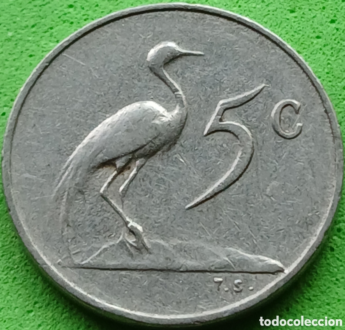 Monedas antiguas de &Aacute;frica: Suid &Aacute;frika 5 cents 1965 km#67.2