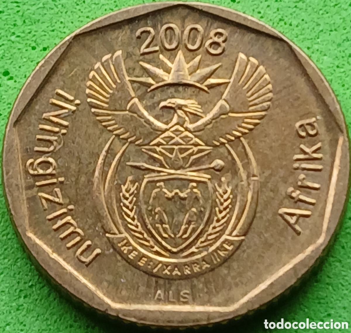 Monedas antiguas de &Aacute;frica: Iningizimu &Aacute;frika 10 cents 2008 km#441