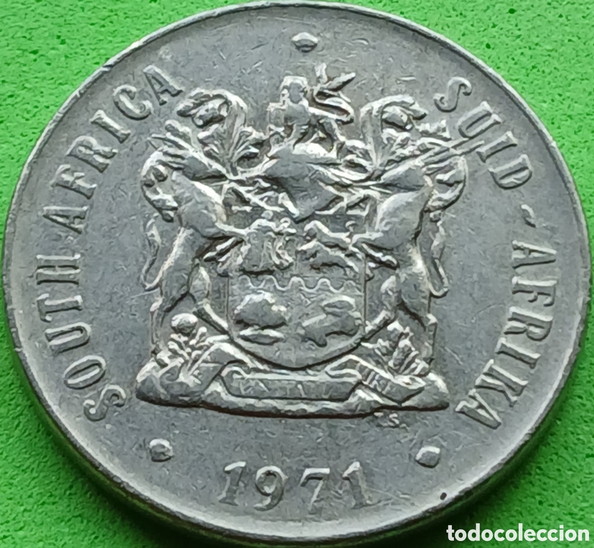 Monedas antiguas de &Aacute;frica: South &Aacute;frica 50 cents 1971 km#87