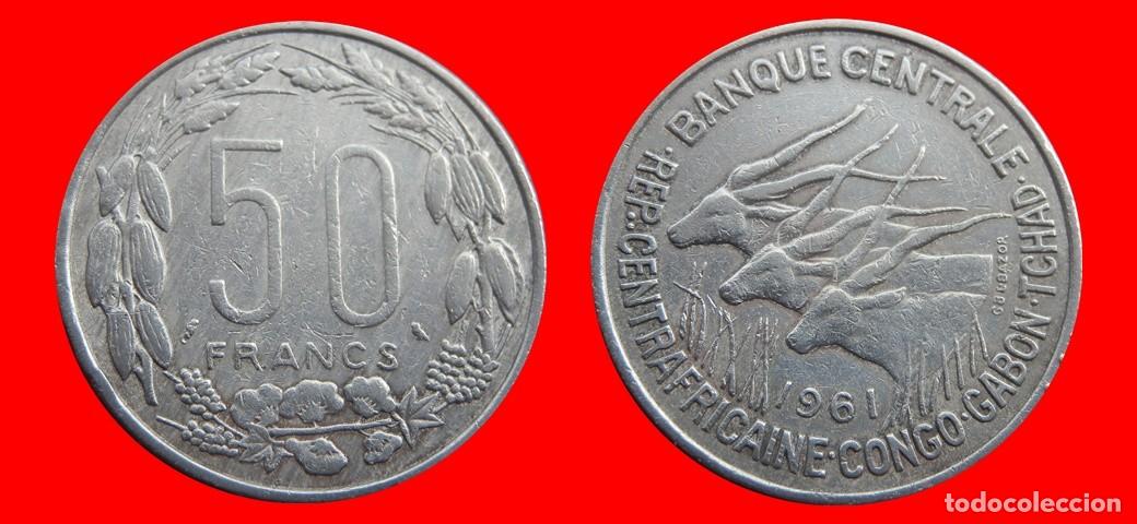 Monedas antiguas de &Aacute;frica: 50 FRANCOS 1961 ESTADOS AFRICA ECUATORIAL-153743