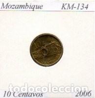 Old Coins of Africa: MOZAMBIQUE 2006, 10 CENTAVOS, KM-134, SC
