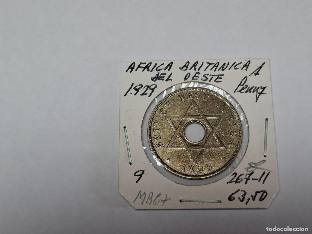 Monedas antiguas de &Aacute;frica: 1 PENNY de 1929 KM 9 AFRICA BRITANICA DEL OESTE en MBC+