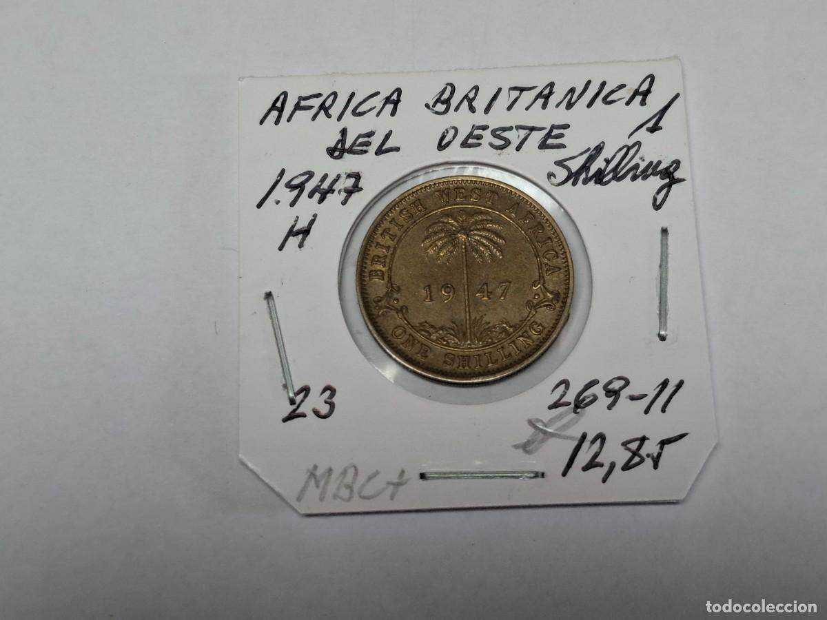 Monedas antiguas de &Aacute;frica: 1 SHILLING de 1947 H KM 23 AFRICA BRITANICA DEL OESTE en MBC+