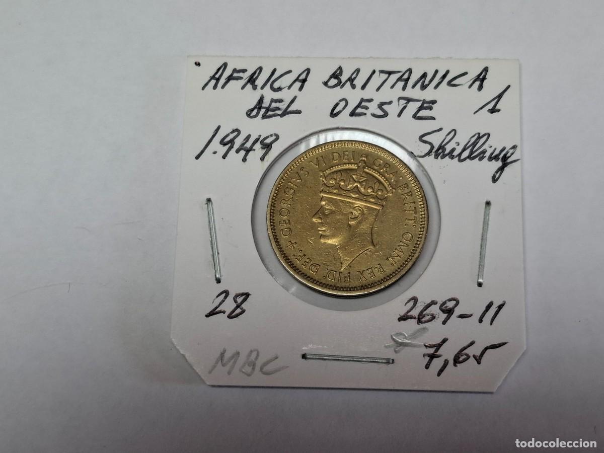 Monedas antiguas de &Aacute;frica: 1 SHILLING de 1949 KM 28 AFRICA BRITANICA DEL OESTE en MBC