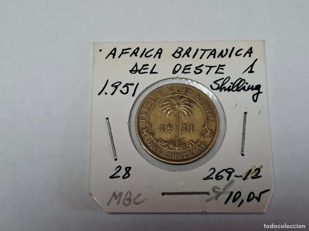 Monedas antiguas de &Aacute;frica: 1 SHILLING de 1951 KM 28 AFRICA BRITANICA DEL OESTE en MBC